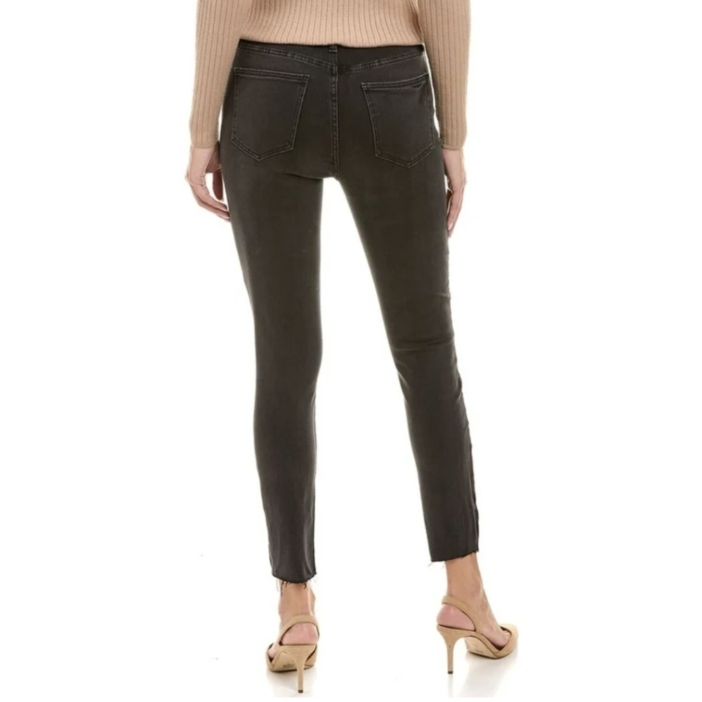 PISTOLA Dark Grey Raw Hem Crop Skinny Jeans - Picture 2 of 8
